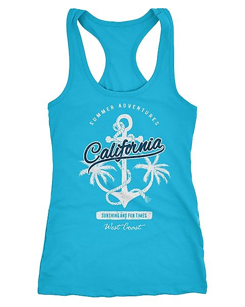 Neverless Tanktop Damen Tank-Top Anker Palmen günstig online kaufen