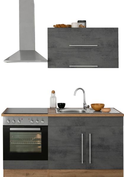 KOCHSTATION Küchenzeile KS-Samos, Breite 160 cm, günstig online kaufen