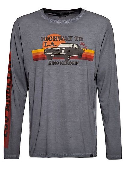 KingKerosin Longsleeve Highway to LA mit Print günstig online kaufen