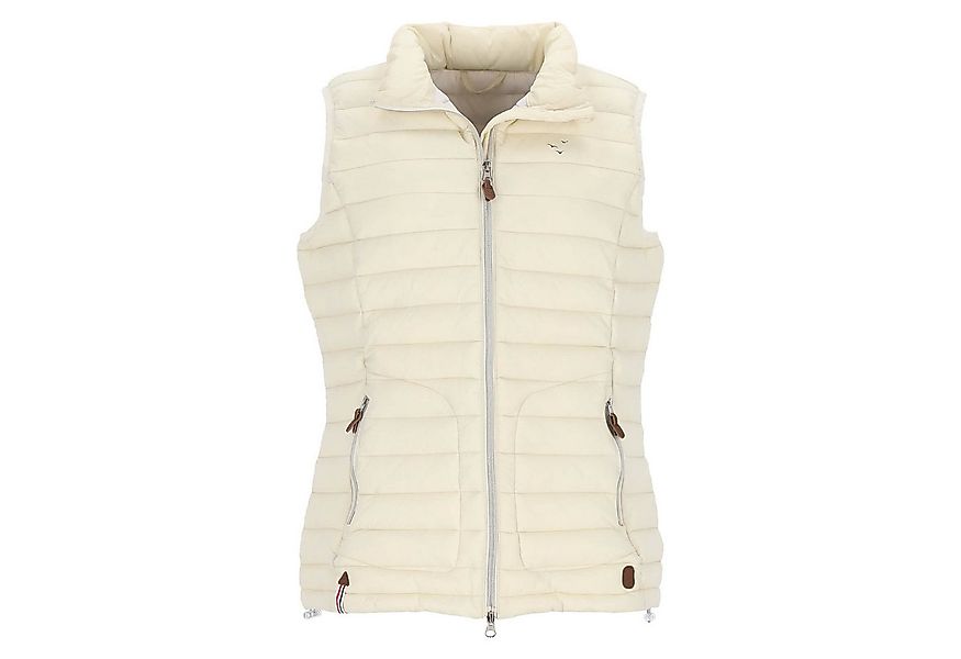 modAS Steppweste Damen Weste unifarben - mit Stehkragen und 2-Wege-Reißvers günstig online kaufen