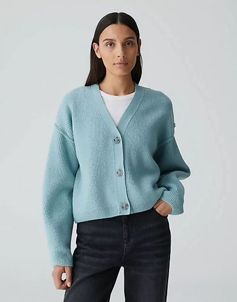 OPUS Cardigan Ripp-Cardigan DAUTUMA Loose mit Wolle Strick günstig online kaufen