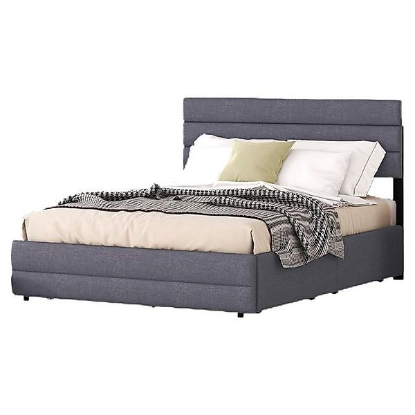 TavilaEcon Polsterbett Doppelbett Funktionsbett Plattformbett mit ausziehha günstig online kaufen