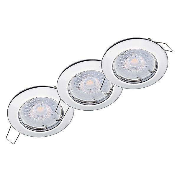 Oktaplex 3er Set LED Einbauspot Sedan 3-Step Dimmbar Warmweiß 3000K 380lm 4 günstig online kaufen
