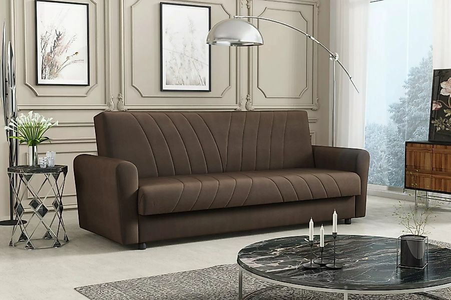 MIRJAN24 Schlafsofa Lea, mit Bettkasten und Schlaffunktion, Lounge Couch, B günstig online kaufen