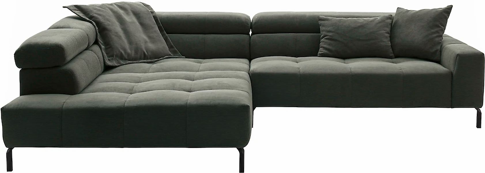 Places of Style Ecksofa "Cleveland, L-Form, incl. Kopfteilverstellung, Brei günstig online kaufen