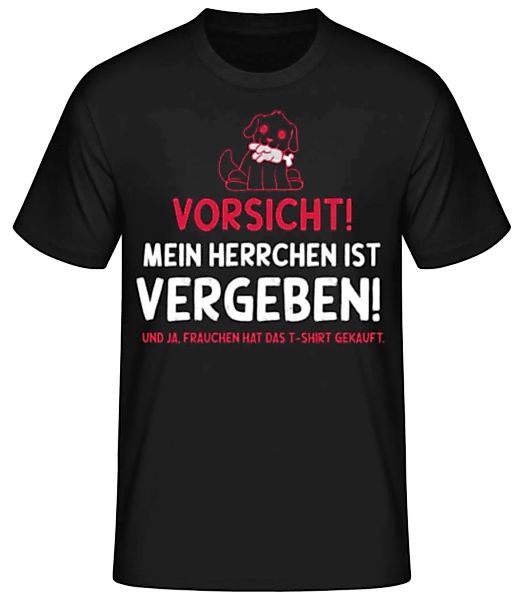 Vorsicht Mein Herrchen Ist Vergeben · Männer Basic T-Shirt günstig online kaufen
