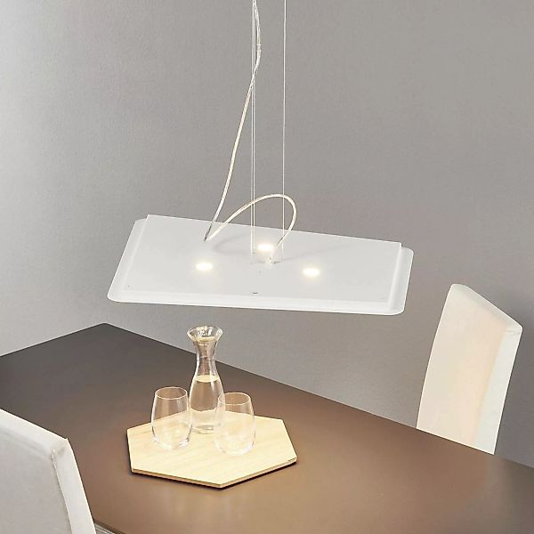 Moderne LED-Hängeleuchte Fuorisquadra, weiß günstig online kaufen