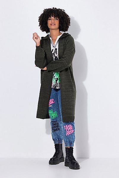 Angel of Style Strickjacke Long-Strickjacke Rücken-Schriftzug offene Form günstig online kaufen