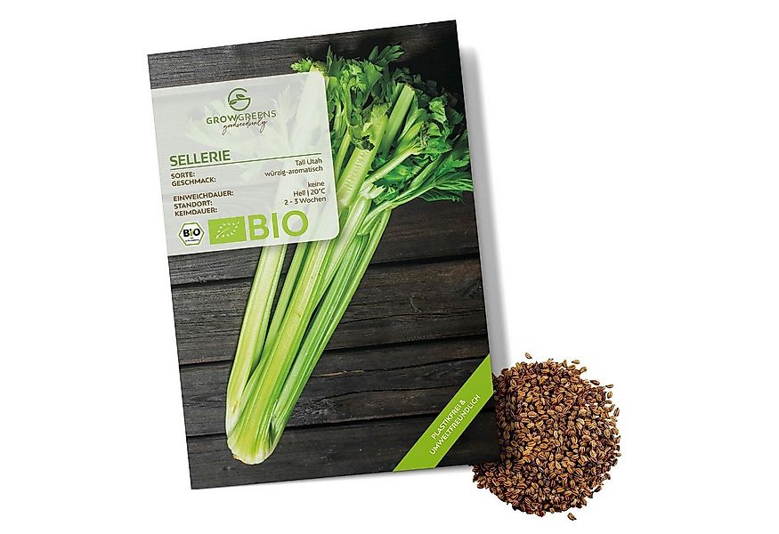 Growgreens Gemüsesamen BIO Selleriesamen (Tall Utah) - Staudensellerie Saat günstig online kaufen