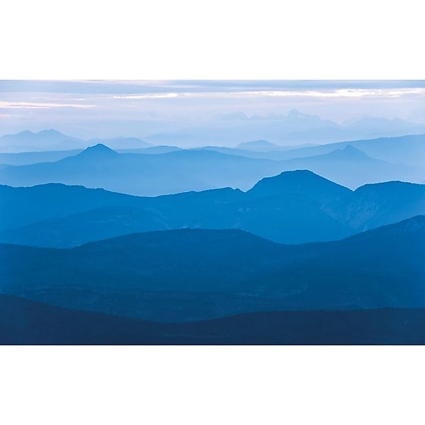 Sanders & Sanders Fototapete Berge Blau 400 x 250 cm 611916 günstig online kaufen