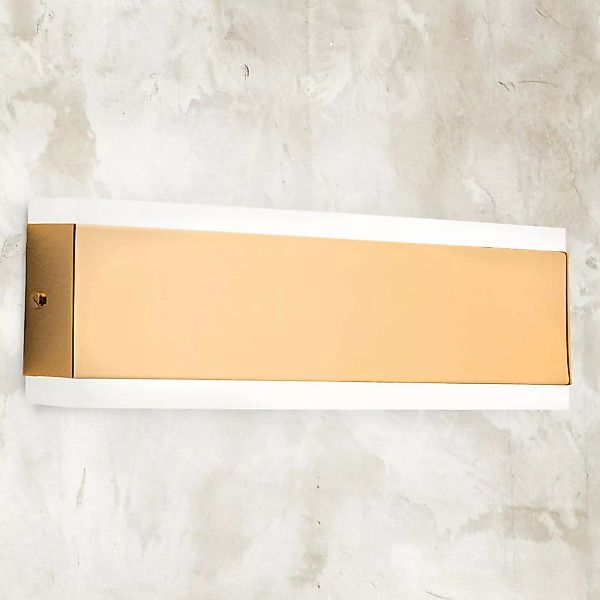 Garik - LED-Wandlampe mit goldenem Korpus günstig online kaufen