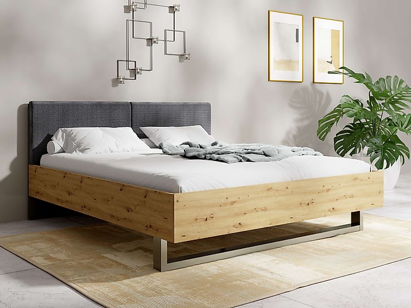 Home affaire Polsterbett »Bett Loreto, Maße: B/T/H 185,5/211/98 cm«, Bett 1 günstig online kaufen