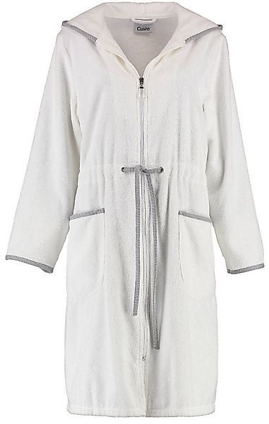 Cawö Bademantel, Kurzform, Baumwolle, Kapuze, Reißverschluss, Mit Reißversc günstig online kaufen