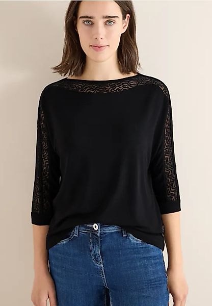 Batwing Shirt mit Mesh günstig online kaufen