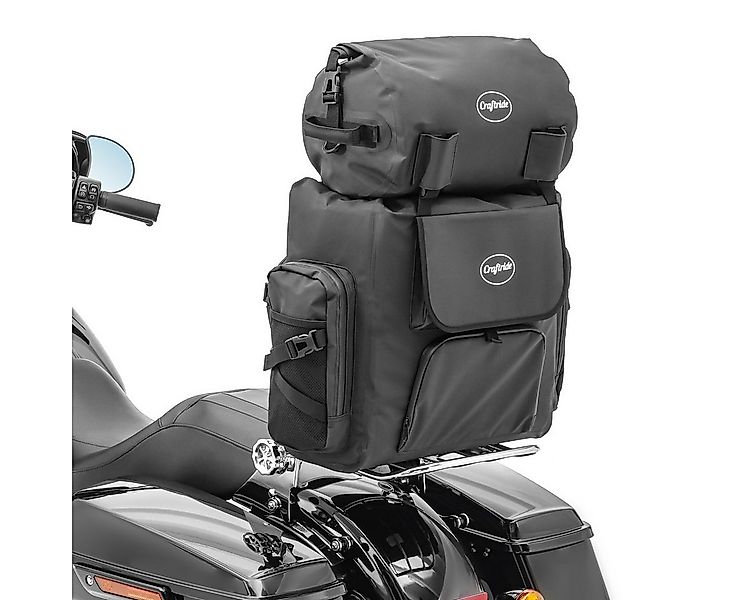 Craftride Reisetasche Wasserdichte Sissybar Tasche mit Gepäckrolle für Chop günstig online kaufen