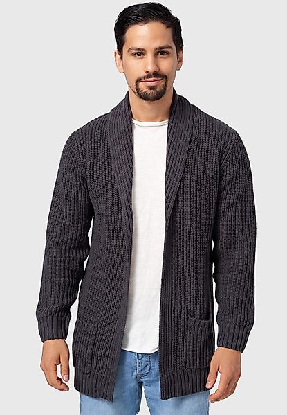 Indicode Strickjacke Anaheim mit 2 aufgesetzten günstig online kaufen