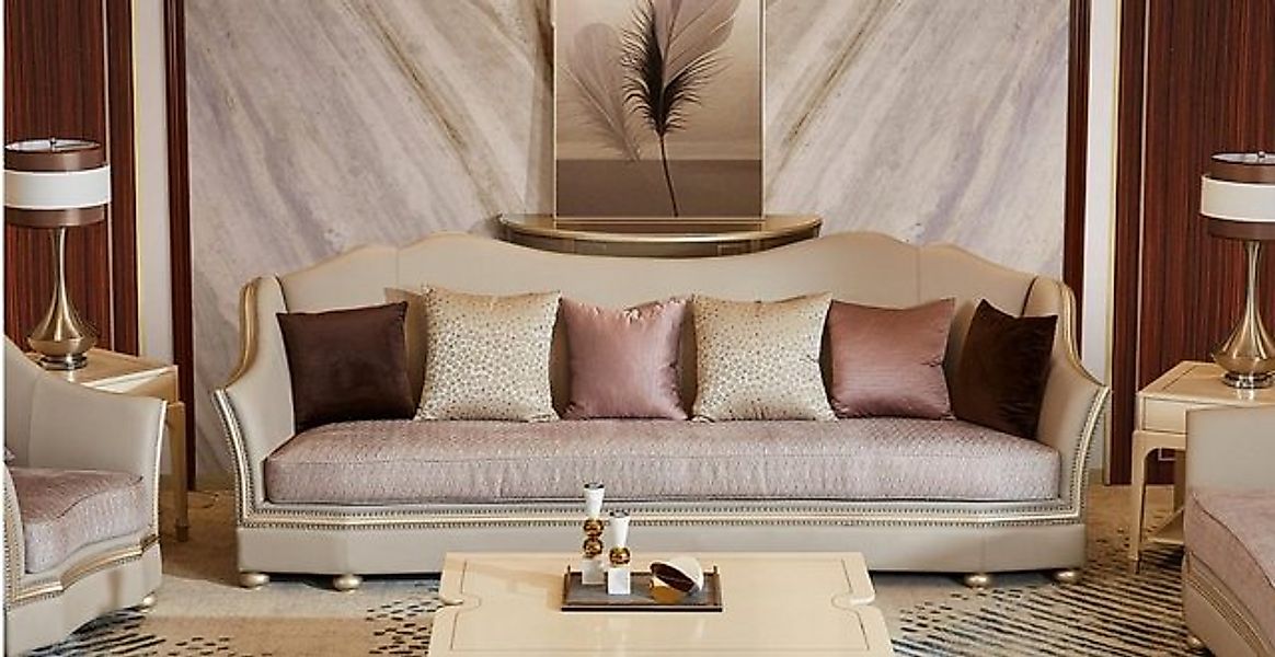 JVmoebel Sofa Ledersofas Couch Sofa Polster Sofas 4 Sitzer xxl big couchen günstig online kaufen
