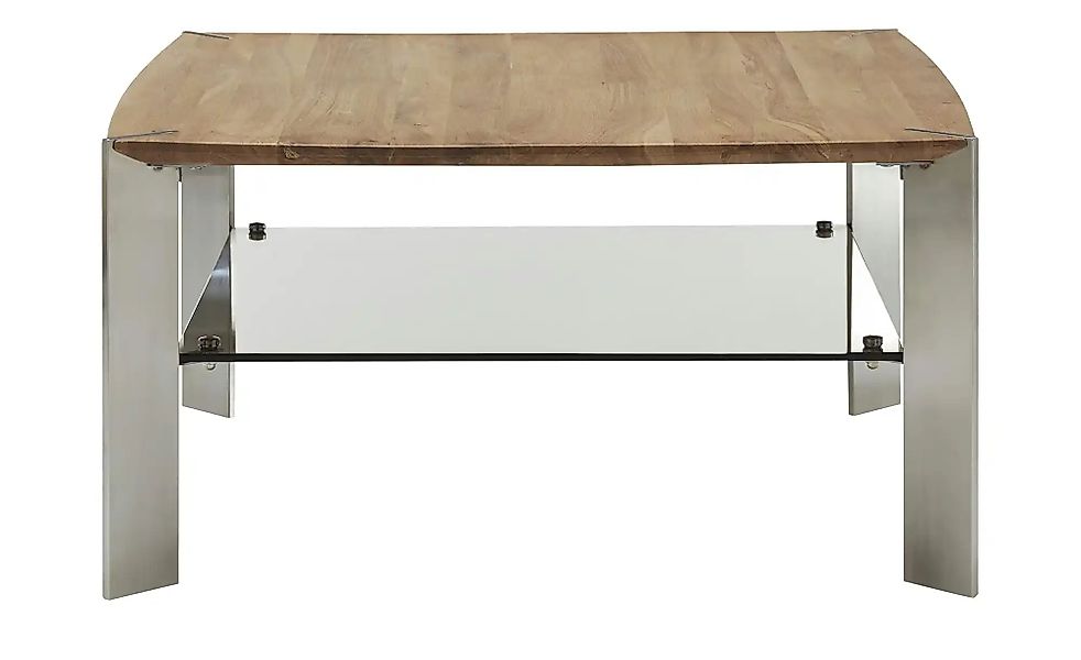 MCA furniture Couchtisch Couchtisch Nelia, Asteiche massiv, mit Glasablage, günstig online kaufen
