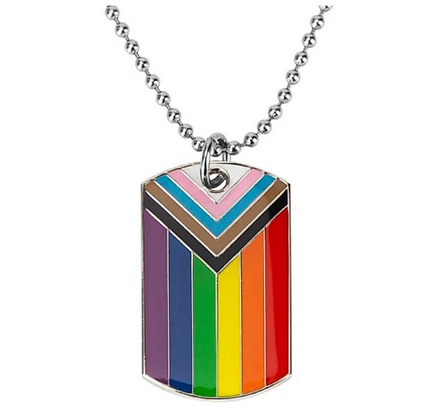Ware aus aller Welt Kette mit Anhänger LGBTQ Halskette Regenbogen Lesbian G günstig online kaufen