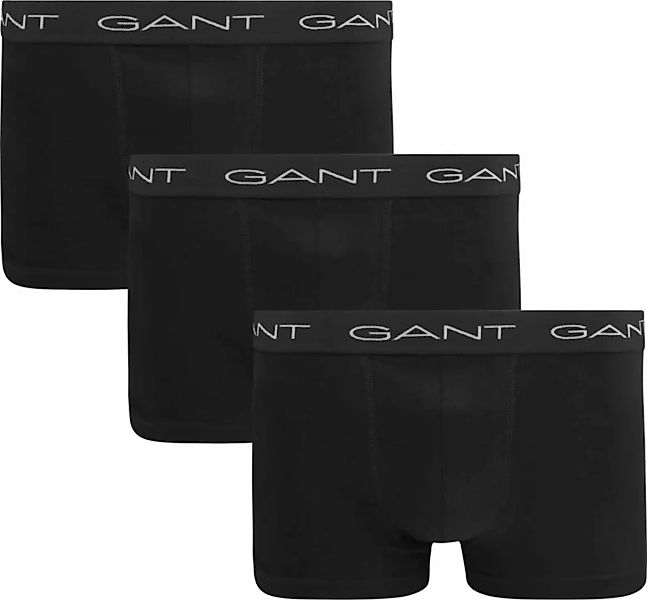 Gant Boxershorts trunk 3er-Pack Schwarz - Größe M günstig online kaufen