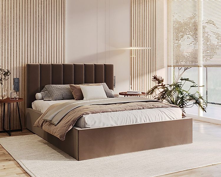 FDM Polsterbett Stauraumbett Bettgestell 90x200, 120x200, günstig online kaufen