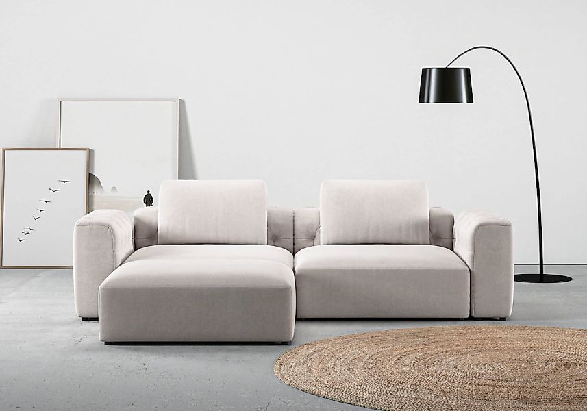 Home affaire Ecksofa "Cushid L-Form" Modulset, bestehend aus 3 Teilen günstig online kaufen
