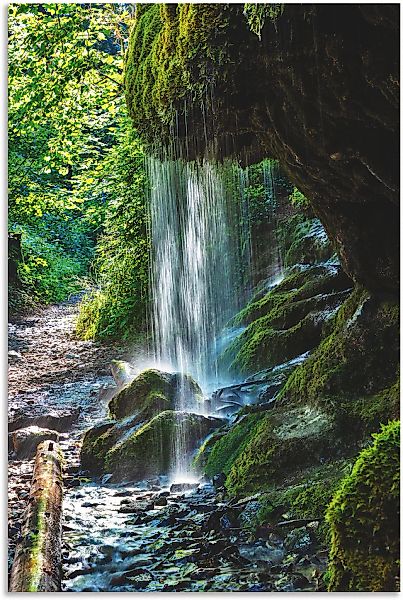 Artland Wandbild "Moosbedeckter Wasserfall", Wasserfallbilder, (1 St.), als günstig online kaufen