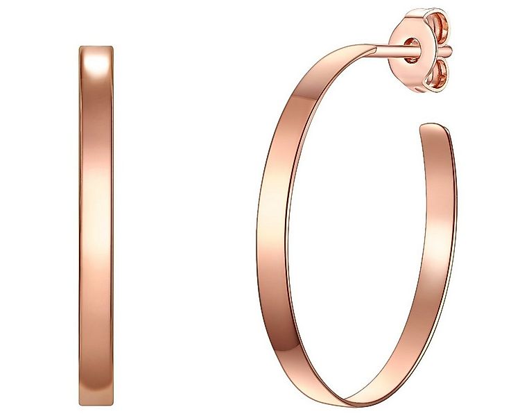 Glanzstücke München Paar Creolen roségold, Creolen Sterling Silber roségold günstig online kaufen