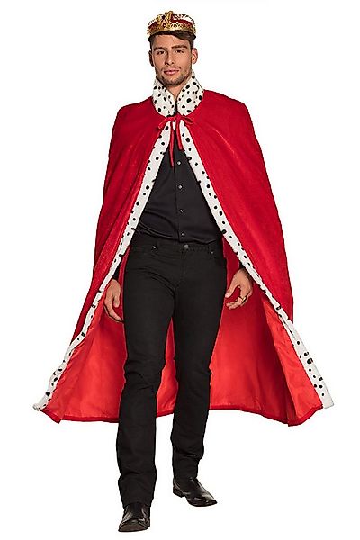 Boland Kostüm Königsmantel für Erwachsene 140 cm, Rot günstig online kaufen