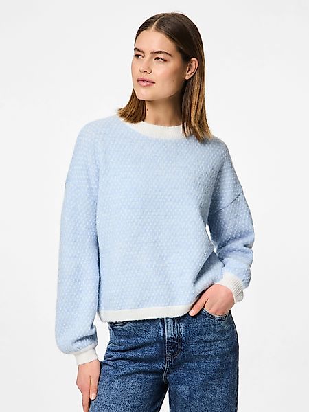 pieces Rundhalspullover PCDILIPPA LS O-NECK KNIT günstig online kaufen