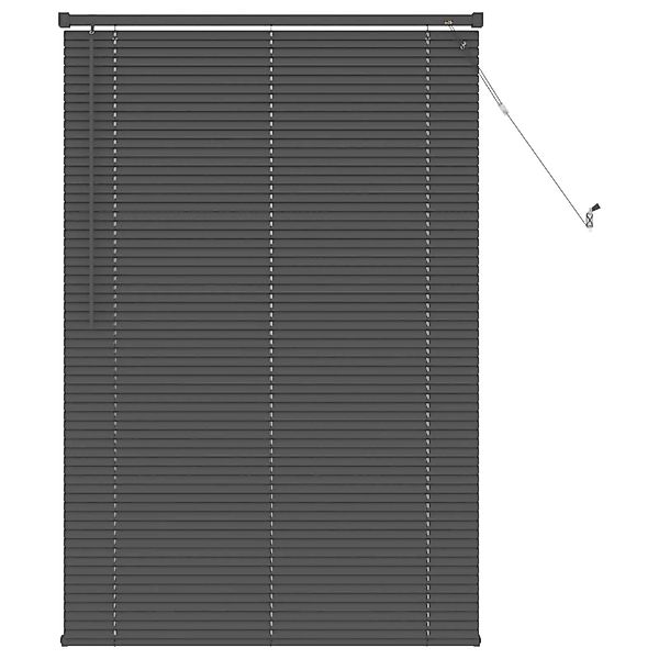 vidaXL Venetianer Jalousie Verstellbar Silber Grau 150 x 80 cm PVC 42003684 günstig online kaufen