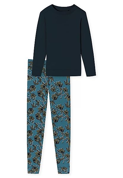 Schiesser Pyjama ""Contemporary Nightwear"", (2 tlg.), unifarbenes Oberteil günstig online kaufen