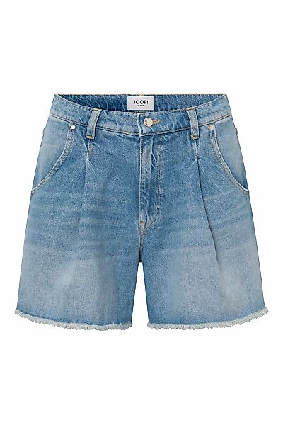 Joop Jeans Jeansshorts "Esther", Bundfalte, offener Saumabschluss günstig online kaufen