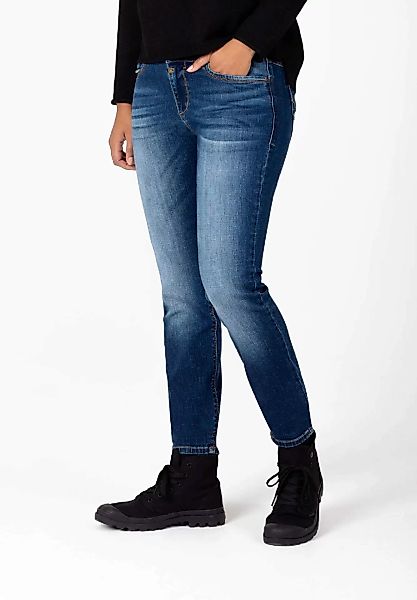 TIMEZONE Damen Jeans SLIM ENAYTZ WOMANSHAPE - Slim Fit - Blau - Grape Blue günstig online kaufen