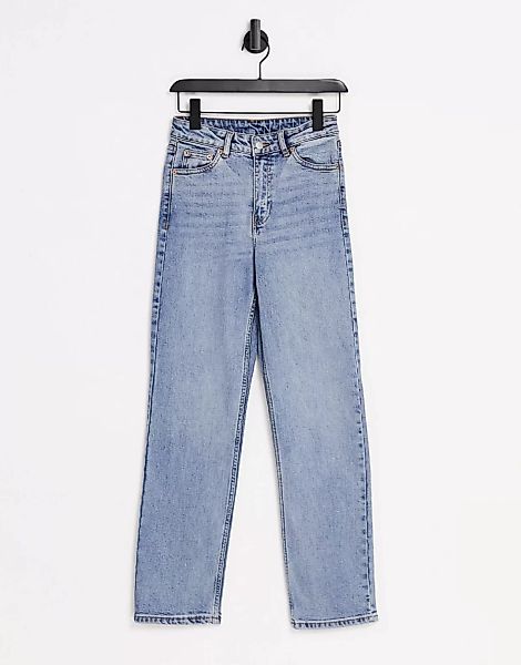 Dr Denim – Li – Jeans mit mittelhohem Bund und geradem Schnitt in verwasche günstig online kaufen