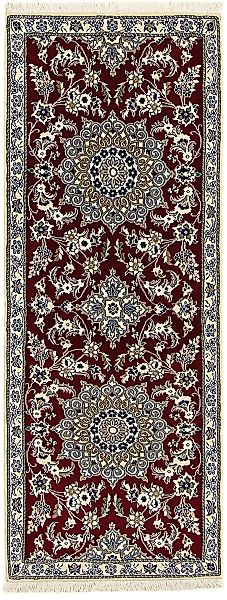 morgenland Orientteppich »Perser - Nain - Royal - 203 x 81 cm - dunkelrot«, günstig online kaufen
