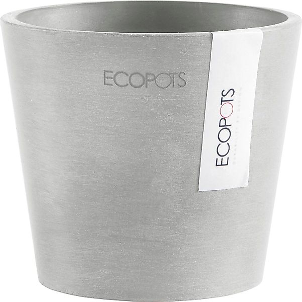 ECOPOTS Blumentopf AMSTERDAM Mini White Grey, günstig online kaufen
