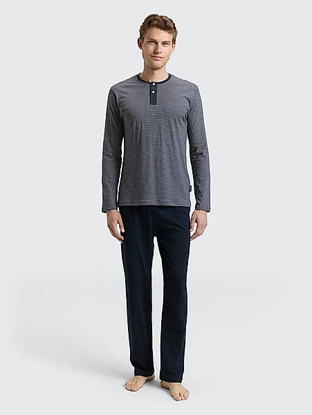 TOM TAILOR Pyjama Unterwäsche (2 tlg) Pyjama-Set aus Baumwolle günstig online kaufen