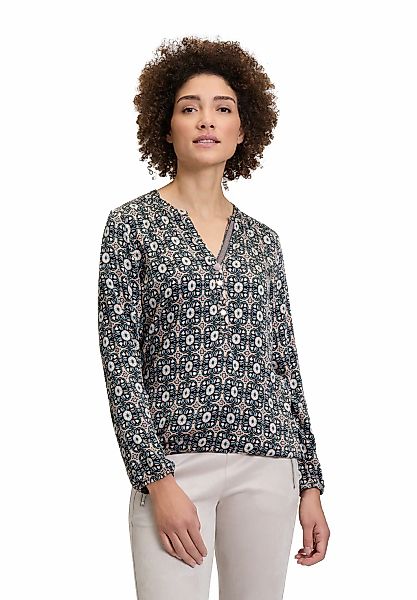 Cartoon Schlupfbluse "Cartoon Damen Casual-Bluse mit Muster" günstig online kaufen