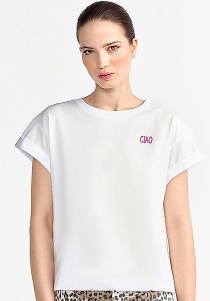RICHROYAL T-Shirt mit modischem Schriftzug günstig online kaufen