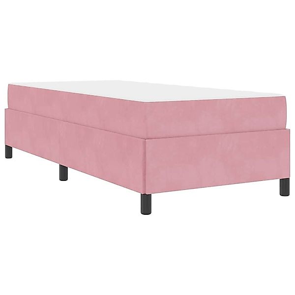 vidaXL Bett Bettgestell mit Matratze Rosa günstig online kaufen