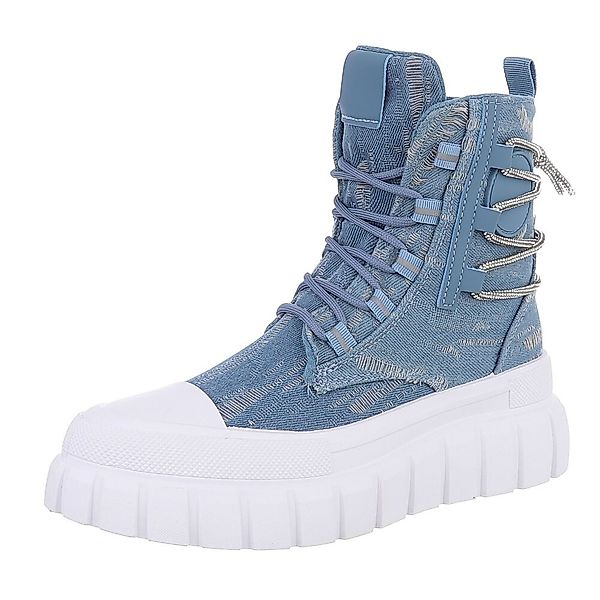 Ital-Design Damen Schnürschuhe Freizeit Schnürstiefelette (87417845) günstig online kaufen