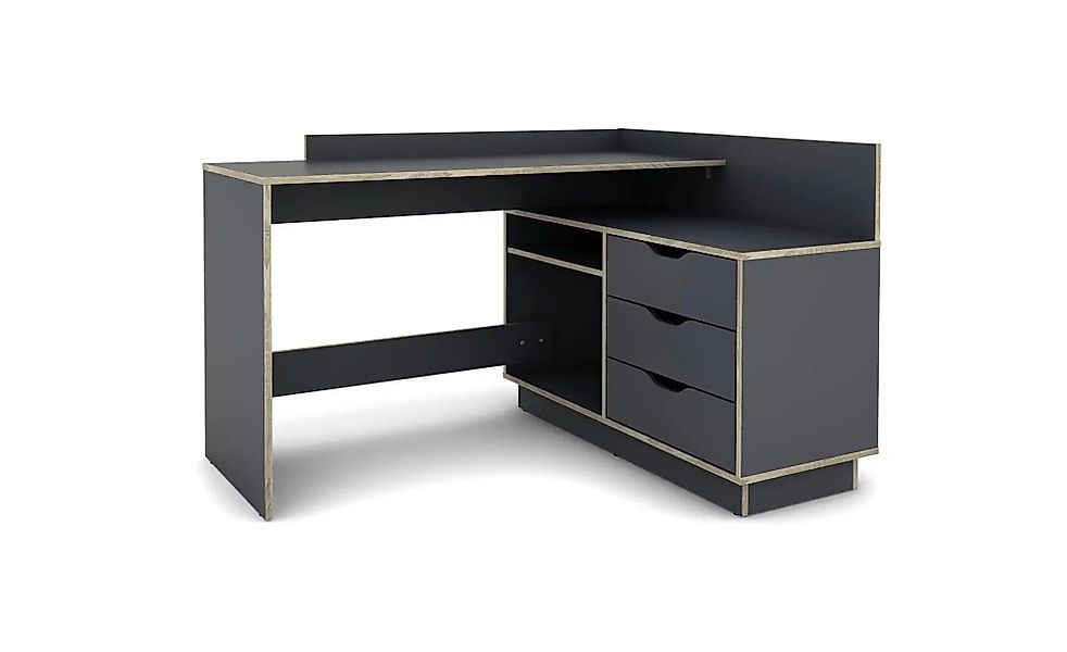 by Living Schreibtisch   ¦ grau ¦ Maße (cm): B: 129 H: 84 Tische > Computer günstig online kaufen