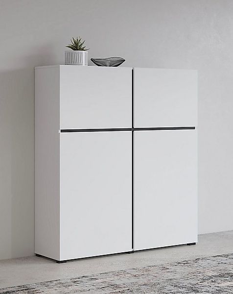 OTTO home Highboard Cross, moderne grifflose Hochkommode mit 4 Türen,Türkom günstig online kaufen