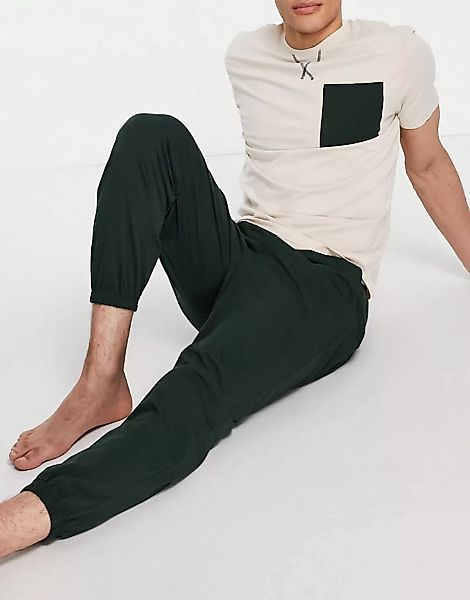 ASOS DESIGN – Lounge-Pyjama mit Taschendetail-Mehrfarbig günstig online kaufen