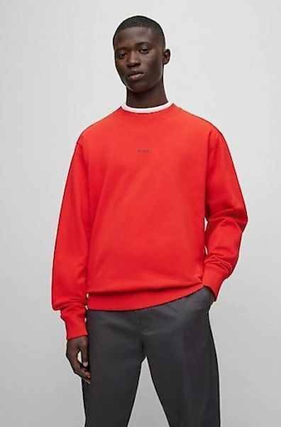 BOSS ORANGE Sweater Wefade (1-tlg) mit seitlichen Rippeinsätzen günstig online kaufen