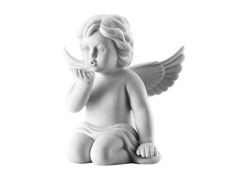 Rosenthal Dekofigur Engel groß Weiss matt Engel Handkuss 14 cm, Figuren günstig online kaufen