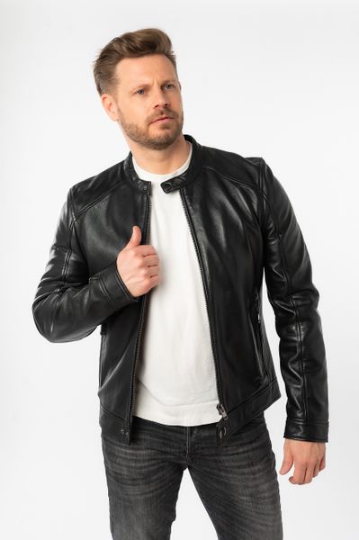 Mauritius Lederjacke MMTibor SF kurzer Kragen günstig online kaufen