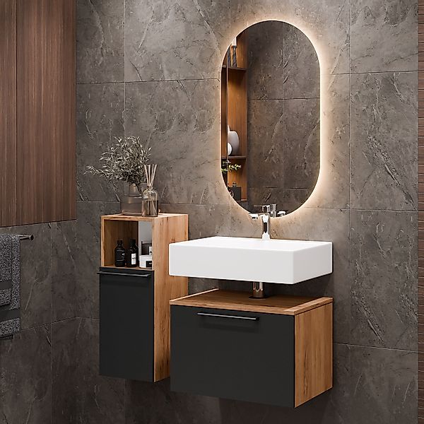 Planetmöbel Badmöbel-Set Astra, (Badezimmer Möbel im günstig online kaufen