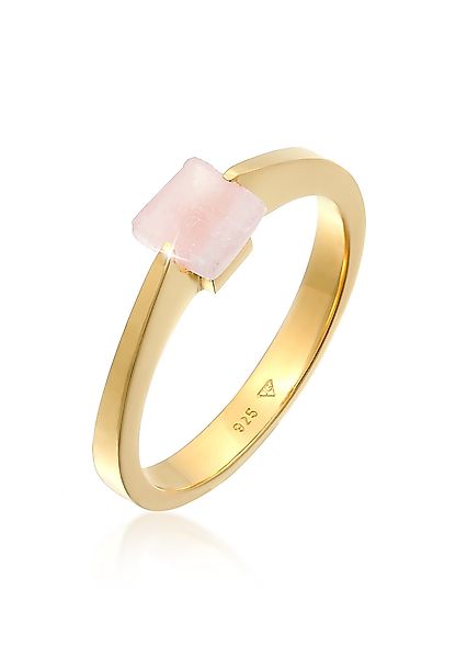 Elli Premium Fingerring Solitär Edelstein Viereck günstig online kaufen